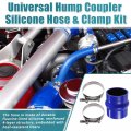 Uxcell Universal 76mm 3 Id Straight Hump Coupler Silicone Hose 102mm Long Intercooler Tube Piping With T Bolt Clamp Blue