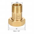 Uxcell Brass Pipe Fitting Hex Nipple G3 4 Male X G1 Female Threaded Connector Water Meter Coupling 49mm Length