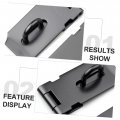 Gadpiparty 2pcs Lock Heavy Duty Door Hasp Safety Clasp Buckle Bolt Latches Cupboard Securitys Hasp Latch Furniture Accessories