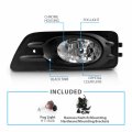 Amerilite Bumper Fog Light W Wiring Kit Switch Pair For Honda Accord 4dr Sedan Driver And Passenger