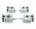M Mati Front Rear Left Right Brake Calipers All Four For Yamaha Side By Rhino 700 Yxr700 2008-2013 5b4-2580t-01-00