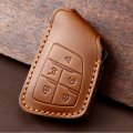Remote Car Key Cover Case Fob Leather Holder Shell For Gmc Yukon Chevy Suburban Brown