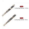 Uxcell Reduced Shank Drill Bit Set 14 5mm 15mm Titanium Nitride Coated High Speed Steel 4341 Tri-flat Drilling Tool For