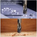 Uxcell Reduced Shank Drill Bit Set 14 5mm 15mm Titanium Nitride Coated High Speed Steel 4341 Tri-flat Drilling Tool For