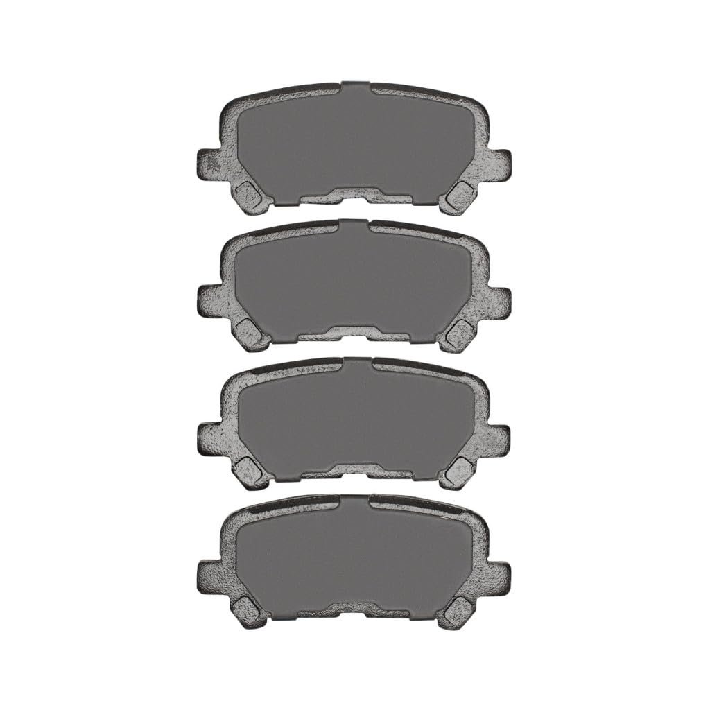 Front Brake Pads For Honda Ridgeline 2017 2025 Mechanical Pad Wear Sensor 4 46 Inner Width 1 94 In Height 4000 Hybridynamic