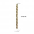 Uxcell 8x46mm Hanger Bolts 48pcs Double Ended Self-tapping Thread Wood To Dowel Screws For Connecting