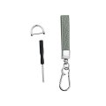 Zipelo Car Keychain Microfiber Leather Chain Universal Auto Key Holder With 360 Degree Rotatable Anti-lost D-ring Screwdriver 