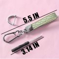 Zipelo Car Keychain Microfiber Leather Chain Universal Auto Key Holder With 360 Degree Rotatable Anti-lost D-ring Screwdriver