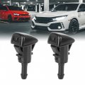 X Autohaux 2pcs 47185 Windshield Washer Nozzle Sprayer Single Hole Replacement For Mitsubishi Eclipse 2006-2012