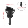 X Autohaux 2pcs 47185 Windshield Washer Nozzle Sprayer Single Hole Replacement For Mitsubishi Eclipse 2006-2012