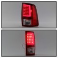 Acanii For Incandescent Type 2009-2018 Dodge Ram 1500 10-18 2500 3500 Red Clear Led Tube Tail Lights Brake Lamps Set Exotic V2