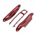 Fydun Car Remote Control Key Protective Cover Fob Assembly 3 Parts For Cayenne Panamera 911 Taycan Cherry Red