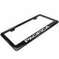 Ipick Image For Chrysler Pacifica Black Real Carbon Fiber Finish Abs Plastic License Plate Frame