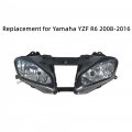 Front Headlight Motorcycle Headlamp Replacement For Yamaha Yzf R6 2008-2016