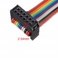 Uxcell Idc Rainbow Wire Flat Ribbon Cable 12p A-type Fc Fc Connector 2 54mm Pitch 1m 39 3inch Length