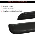 Side Window Deflectors For 2007 To 2018 Jeep Wrangler And Jk Outside Mount Rain Guards With Smoked Tint 4 Piece Set