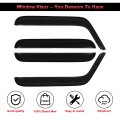 Side Window Deflectors For 2007 To 2018 Jeep Wrangler And Jk Outside Mount Rain Guards With Smoked Tint 4 Piece Set
