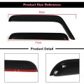 Side Window Deflectors For 2007 To 2018 Jeep Wrangler And Jk Outside Mount Rain Guards With Smoked Tint 4 Piece Set