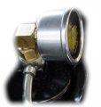 Mitsubishi Lancer Evolution Evo 8 02-04 Red Fuel Pressure Gauge Liquid Filled 0-100 Psi