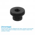 Uxcell Knurled Thumb Nuts 4pcs M8 Carbon Steel Nut High Head Through Hole For 3d Printer Part Black