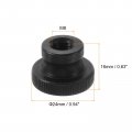 Uxcell Knurled Thumb Nuts 4pcs M8 Carbon Steel Nut High Head Through Hole For 3d Printer Part Black