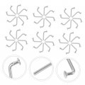 Childweet 100pcs Pallet Rack Drop Pin J Clip Accessory Tray Heavy Duty Shelving Sign Diy Racks Shelves Units Bolts Safety Punch