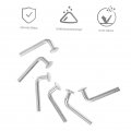 Childweet 100pcs Pallet Rack Drop Pin J Clip Accessory Tray Heavy Duty Shelving Sign Diy Racks Shelves Units Bolts Safety Punch