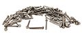 Stainless 8 X 1-1 2 Hex Washer Head Self Drilling Sheet Metal Tek Screws With Drill Point1 To Length In Listing 100 Pieces 
