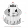 Uxcell Aluminum 12 Teeth 8mm Bore 5 08mm Timing Belt Pulley For 10mm