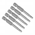 Uxcell 5 Pcs H3 Magnetic Hex Head Screwdriver Bits 1 4 Inch Shank 2-inch Length S2 Power Tools