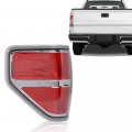 G-plus Rear Tail Lights Compatible With 2009-2014 Ford F150 2 4 Door Not Fit Flareside Models Brake Lamps Side Marker Chrome