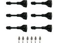Ignition Coil And Iridium Spark Plug Kit 12-piece For 2001-2012 Nissan Pathfinder Fits From 7 2001 Vehicle Production 
