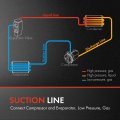 A-premium A C Suction Line Hose Assembly Compatible With Chevrolet Hhr 2007008 2009 2010 2011 2 2l 2 4l Compressor To Evap