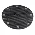 X Autohaux Carbon Fiber Pattern Black Car Gas Cap Fuel Filler Door Cover Tank Ford For Mustang 2015-2020