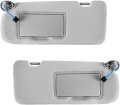 1 Pair Driver And Passenger Side Sunvisors Grey Replacement For Cr-v Crv 2017-2022 83230-tla-a12zb 83280-tla-a12zb 