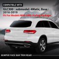 Bumper Face Bar Trim Molding Step Pad Rear For Benz Glc300 Submodel 4matic Base 2016-2019 Fit Models With Amg Styling Package