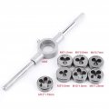 Screw Die Wrench Spanner Rethreading Cutting External Thread Processing Tapping Hand Tool Kit 8pcs M3 M4 M5 M6 M8 M10 M120