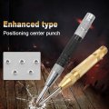 Kmuxej 2pcs Automatic Center Punch Spring Loaded Drill Hole Adjustable Non-slip Positioning Hand Tool Car Window Puncher