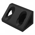 80 20 Inc 40-4334-black 40 Series 4 Hole Wide Inside Corner Gusset Bracket Black Anodize 10 Pack 