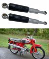 Motorcycle Shock Struts Absorber 345mm 13 5in For Honda S65 Cl Ct70 Xl75 Cl90 L Cm91 1964 To 1994 Models Black Silver Pair 