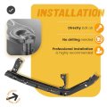 Front Bumper Bracket For 2015-2017 Acura Tlx Driver Side Left Replace 71190tz3a00 Ac1042105 Steel Electrophoresis Primed Black