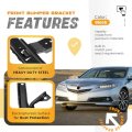 Front Bumper Bracket For 2015-2017 Acura Tlx Driver Side Left Replace 71190tz3a00 Ac1042105 Steel Electrophoresis Primed Black