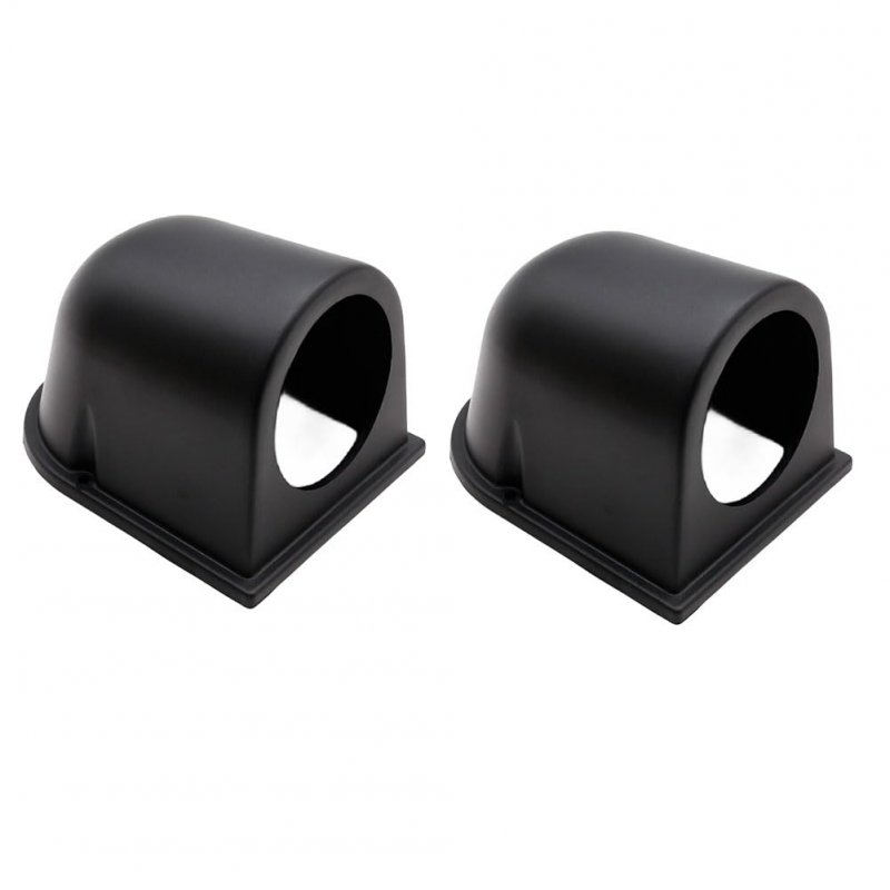 2 Pack In 52mm Universal Single Hole Dash Gauge Pod Car Meter Mount Holder Black Cover Cup