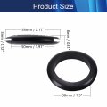 Rubber Grommet 20pcs 50mm Inner Dia Oil Resistant Armature Grommets For Wiring Cable Black Aicosineg