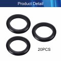 Rubber Grommet 20pcs 50mm Inner Dia Oil Resistant Armature Grommets For Wiring Cable Black Aicosineg