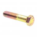 Prime-line Hex Head Cap Screws Grade 8 7 16 In -14 X 2 Yellow Zinc 10 Pack 