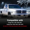 Headlights Fit Dodge Ram 1500 1994-2001 Fit 2500 3500 1994-2002 Not Sport Headlamps W O Bulbs Smoky Lens Chrome Housing Clear