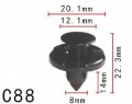 Autobahn88 Push-type Clip Compatible With Nissan Mitsubishi Oem 0155309321 Mr328954 Pack Of 20