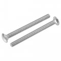 3 8-16x4-1 2 Carriage Bolt Round Head Square Neck 304 Stainless Steel 2pcs 