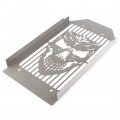 Three T Motorcycle Stainless Steel Skull Radiator Grille Cover Guard Protector Compatible With Kawasaki Vulcan Vn2000 2004-2010